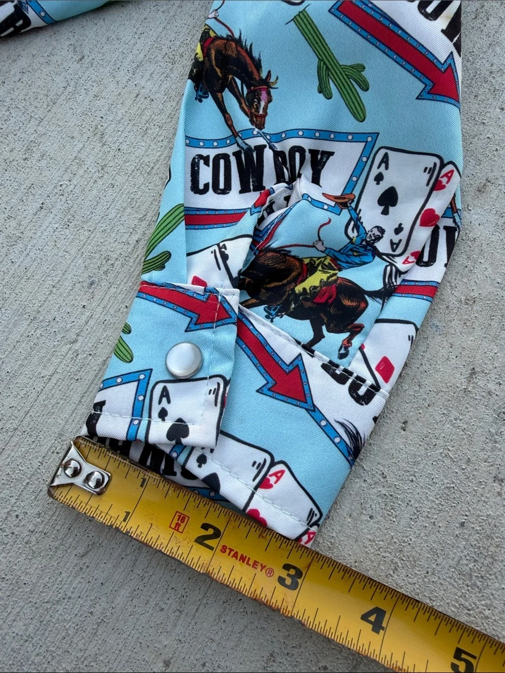 Shea Baby Cowboy Print Button-Down Shirt - Light Blue 3T